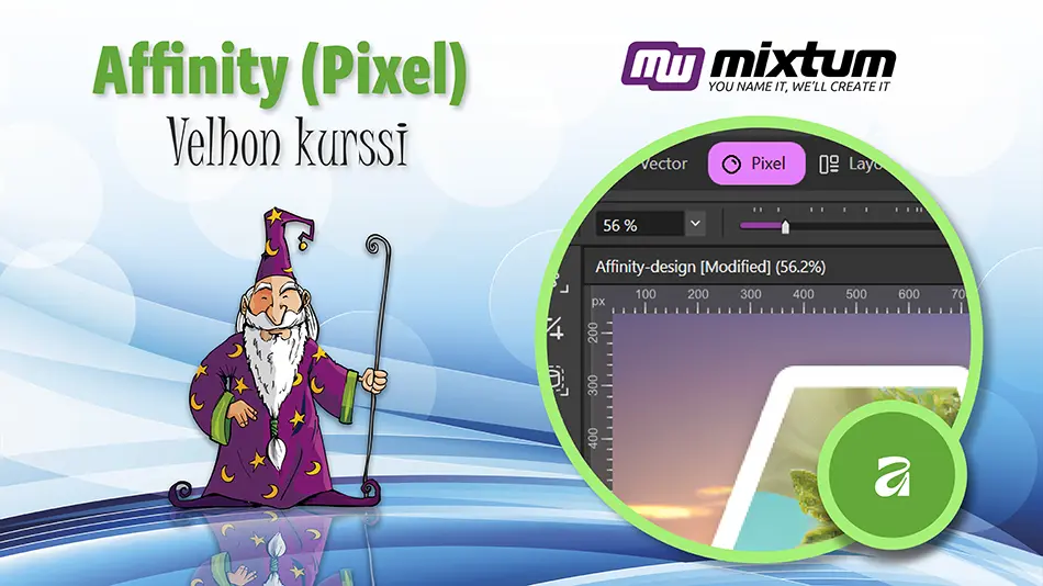 Affinity (Pixel) kuvankäsittelyn peruskurssi